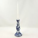 Ver imagem 2 de Castiçal Azul e Branco Candelabro Porcelana Decoração