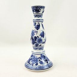 Castiçal Azul e Branco Candelabro Porcelana Decoração - 5