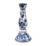 Castiçal Azul e Branco Candelabro Porcelana Decoração - 1