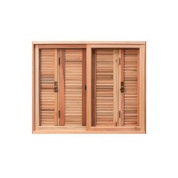 Janela de Madeira Pantográfica 100x120cm Lisa Pop Requadro Esel - 2
