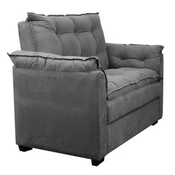 Sofá Confortável 1,40 Pequeno Compacto Small Cor:cinza - 3