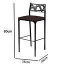 Ver imagem 4 de Kit 5 banquetas Eliza Gourmet Marrom-Gat Magazine