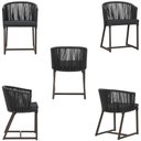 Ver imagem 5 de Mesa com 4 Cadeiras e Noronha Estofado 11 Trama Original Preto