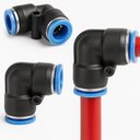 Ver imagem 2 de 10 Cotovelos União Conexão Emenda 10mm Pu Pneumática Engate Rápido