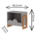 Ver imagem 2 de Estante Organizadora Multiuso com Pés 0934 100% Mdf Nuvem Genialflex