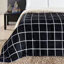 Ver imagem 5 de Coberdrom Sherpa e Flannel Austin Solteiro Manta 100g 01 Peça - Preto