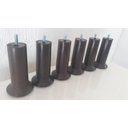 Ver imagem 4 de Kit Pes Marrom Politileno Cama Box 6 Pes com 13 Cm de Altura