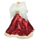 Ver mais imagens de Anjo Decorativo Natal Ponteira Árvore Seda Luxo Vermelho e Verde 30cm - Noel Decor