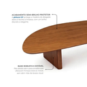 Ver imagem 5 de Mesa de Centro Orgânica 158cm Madeira Maciça Marrom Cappuccino
