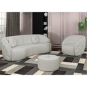 Ver imagem 2 de Sofá Decorativo 3 Lugares 288cm com Almofadas e Poltrona Zion M22 Linho Cru - Mpozenato