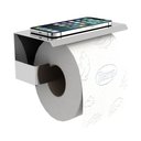 Ver imagem 6 de Porta Papel Higienico E Celular Papeleira Adesivo Inox Elg