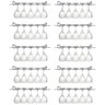12 Suporte para Taças Cromado Aramado Adega Bar Vinho 25cm - 1