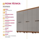 Ver imagem 7 de Guarda Roupa Casal Paris Mdf 6 Portas e 6 Gavetas com Pés Moderna Mobília