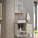 Ver imagem 3 de Conjunto de Banheiro com Gabinete 1 Porta e 1 Espelheira Lima