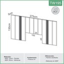 Ver imagem 3 de Cabeceira Casal Estofada para Cama 2,75m Dalla Costa Mdf Cor:freijó com Verde