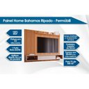 Ver imagem 2 de Painel Quarto P/ Tv até 65 Pol Bahamas Ripado C/ 1 Porta 215x157cm Cinamomo/off White - Permóbili