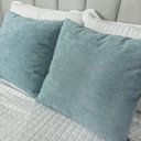 Ver imagem 4 de Kit 2 Capas Almofada Quadrada Bouclé 43x43 – Zíper Invisível, Texturizado
