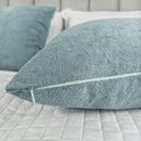 Ver imagem 6 de Kit 2 Capas Almofada Quadrada Bouclé 43x43 – Zíper Invisível, Texturizado
