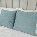 Ver imagem 2 de Kit 2 Capas para Almofada em Bouclé Quadrada Várias Cores Cor:verde Claro