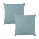 Ver imagem 1 de Kit 2 Capas Almofada Quadrada Bouclé 43x43 – Zíper Invisível, Texturizado