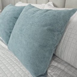 Kit 2 Capas para Almofada em Bouclé Quadrada Várias Cores Cor:verde Claro - 3