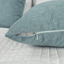 Ver imagem 7 de Kit 2 Capas para Almofada em Bouclé Quadrada Várias Cores Cor:verde Claro