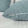 Kit 2 Capas para Almofada em Bouclé Quadrada Várias Cores Cor:verde Claro - 7
