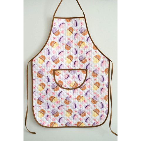 Avental de Cozinha Estampado com Plástico - Doces