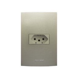 Tomada 10A com Placa 4X2 Inova Pro Class Alumbra - 1