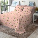 Ver imagem 2 de Jogo de Cama King Size Algodão 150 Fios 4 Peças Estampado