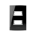 Ver imagem 1 de Placa 4X2 com Suporte Para 2 Módulos Distanciados Inova Pro Class Alumbra