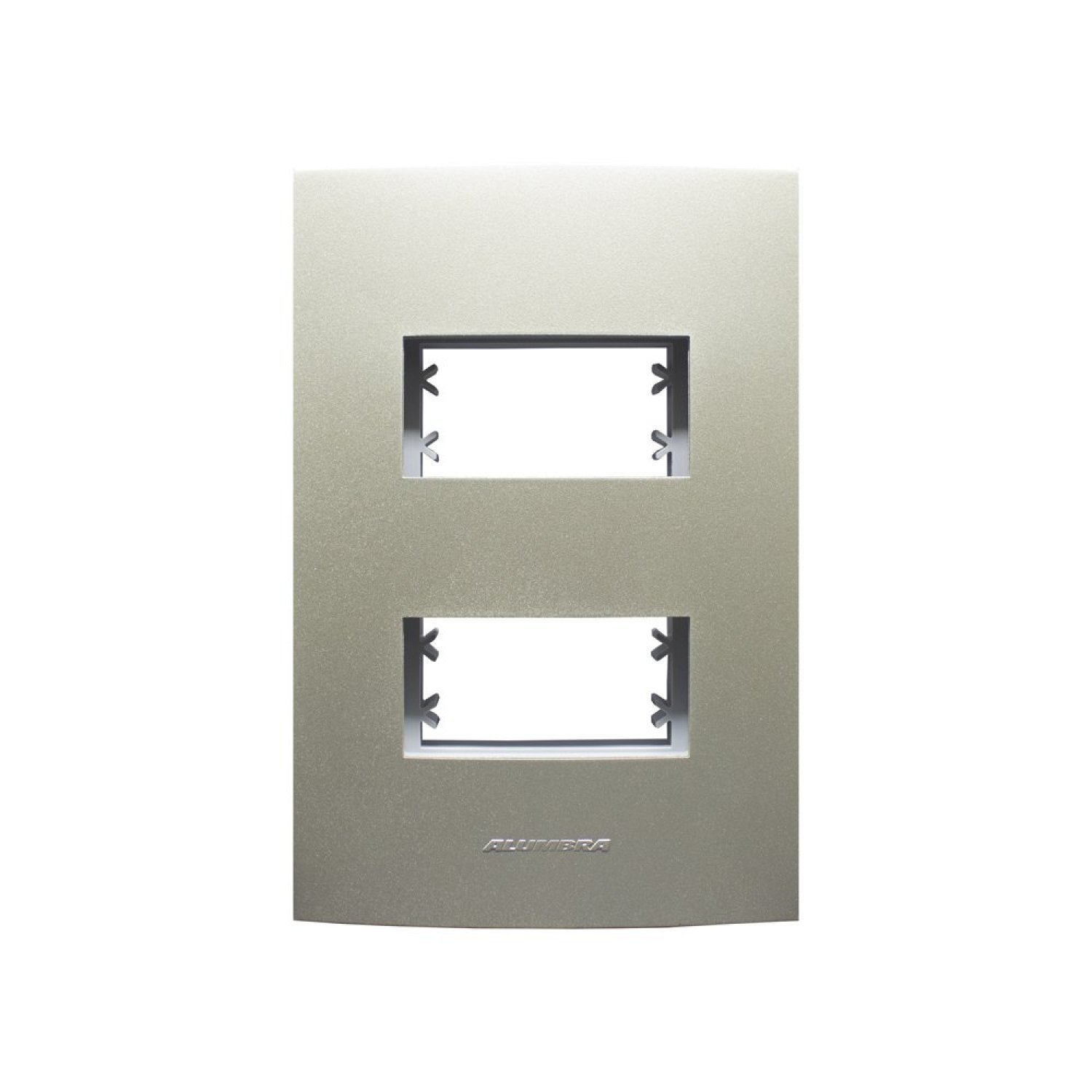 Placa 4X2 com Suporte Para 2 Módulos Distanciados Inova Pro Class Alumbra - 1