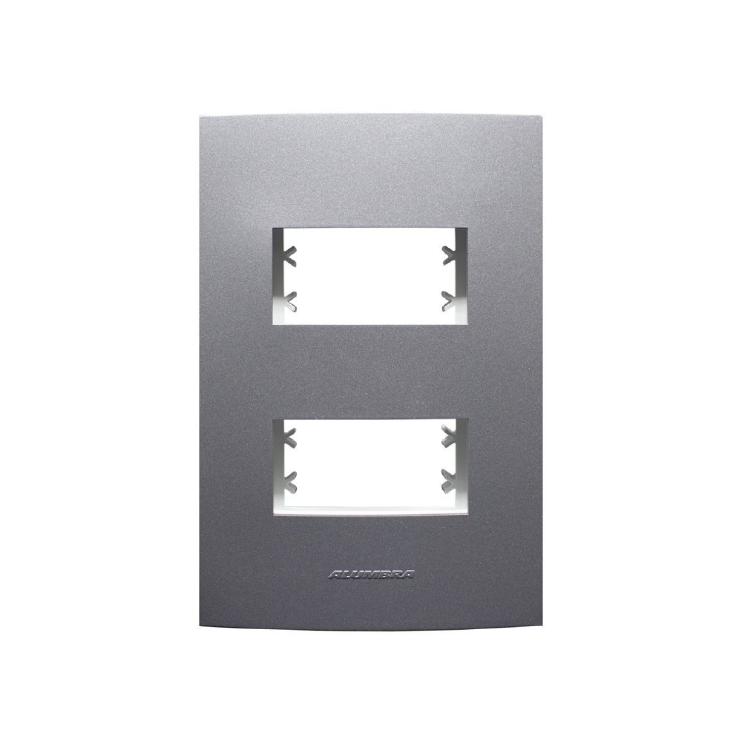 Placa 4X2 com Suporte Para 2 Módulos Distanciados Inova Pro Class Alumbra - 1
