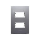 Ver imagem 1 de Placa 4X2 com Suporte Para 2 Módulos Distanciados Inova Pro Class Alumbra