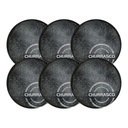 Ver imagem 1 de Conjunto 6 Pratos Rasos de Churrasco Carbon 25cm Porcelana Tramontina