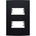 Ver imagem 1 de Placa 4X2 com Suporte Para 2 Módulos Distanciados Inova Pro Class Alumbra