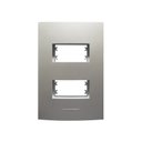 Ver imagem 1 de Placa 4X2 com Suporte Para 2 Módulos Distanciados Inova Pro Class Alumbra