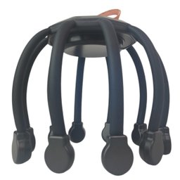 Massageador Eletrico Cabeça Couro Cabeludo Usb Recarregavel 10 Dedos Massagem Capilar Polvo Anti Est - 10