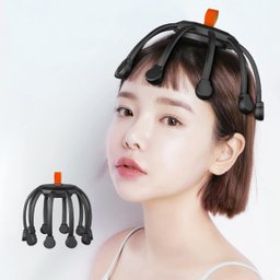 Massageador Eletrico Cabeça Couro Cabeludo Usb Recarregavel 10 Dedos Massagem Capilar Polvo Anti Est - 6