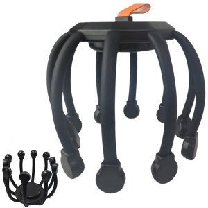 Massageador Eletrico Cabeça Couro Cabeludo Usb Recarregavel 10 Dedos Massagem Capilar Polvo Anti Est