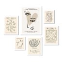 Ver imagem 2 de Kit Composição 6 Quadros Matisse Bege:moldura Branca