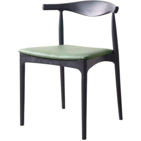 Cadeira Cora Courino Verde com Estrutura Polipropileno Preto - 74491