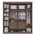 Ver imagem 6 de Guarda-Roupa Grande Casal 6 Portas 06 Gavetas 2,20m Frente 100% MDF Vermont