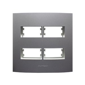 Placa 4X4 com Suporte Para 4 Módulos Distanciados Inova Pro Class Alumbra