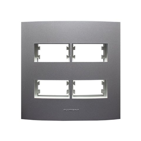 Placa 4X4 com Suporte Para 4 Módulos Distanciados Inova Pro Class Alumbra