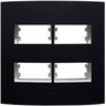 Placa 4X4 com Suporte Para 4 Módulos Distanciados Inova Pro Class Alumbra - 1