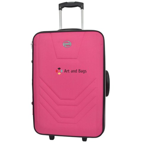 Mala Média 23kg Anac Rodinhas Resistente Village Viagem Rígida - Fúcsia