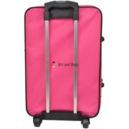 Mala Média 23kg Anac Rodinhas Resistente Village Viagem Rígida - Fúcsia - 4