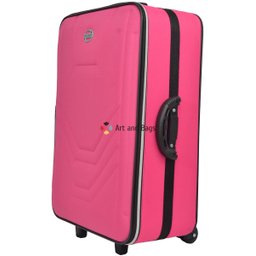 Mala Média 23kg Anac Rodinhas Resistente Village Viagem Rígida - Fúcsia - 3