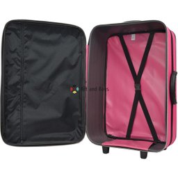 Mala Média 23kg Anac Rodinhas Resistente Village Viagem Rígida - Fúcsia - 2